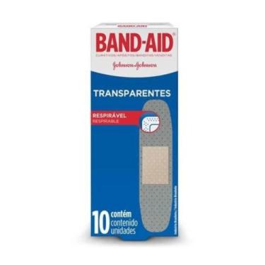 Imagem de Band Aid Transparente Curativo C/10 - Band-Aid
