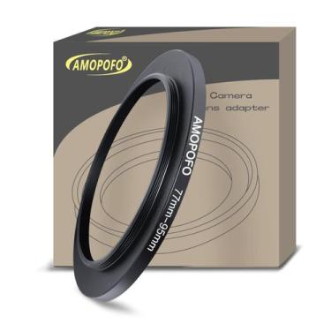 Imagem de Anel de filtro de lente para câmera de 77 mm a 95 mm AMOPOFO