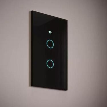 Imagem de Interruptor Inteligente 1 2 3 Botão Wifi Smart Automação Touch Branco 