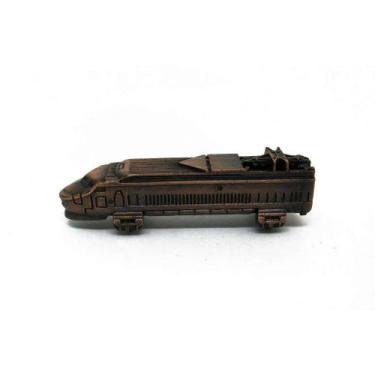 Imagem de Apontador de Metal Colecionável Modelo Locomotiva Antiga - Die Cast