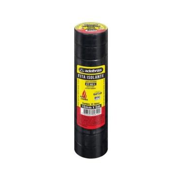 Imagem de Fita Isolante Antichama 930 para Cabeamento e Isolamento Elétrico 19mm X 5m Preto Adelbras