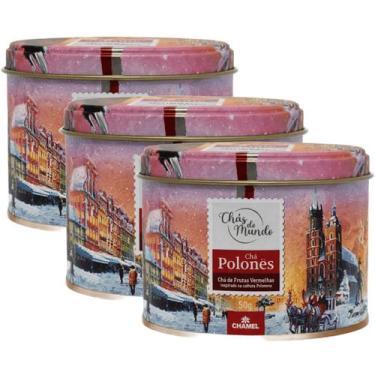 Imagem de Kit 3 Lata Chás do Mundo Polonês Chamel 50g