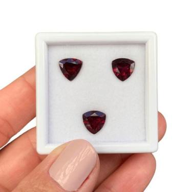 Imagem de Turmalina Rubelita Trillion SET 6,33ct - ENE2ESE Gemstone Colored