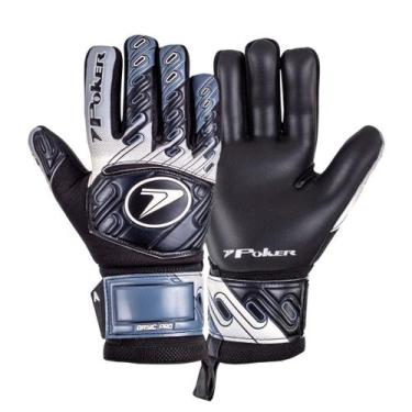 Imagem de Luva Goleiro Campo Poker Basic Pro Profissional, 01124ptbrch, 9, 01124