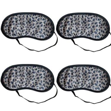 Imagem de Kit 4 Máscara De Dormir Malhada Tapa Olhos Anti Claridade - Rio Tijuca
