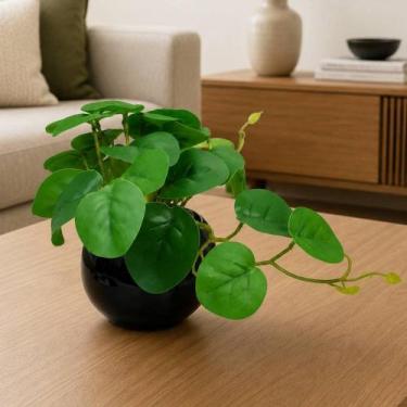 Imagem de Planta Artificial Jiboia Decoração Enfeite Vaso Arranjo Mesa - Genéric
