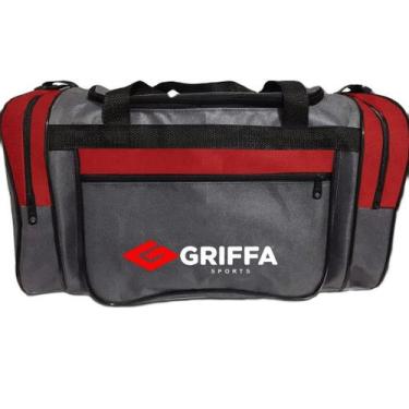 Imagem de Bolsa de viagem griffa 049, Cinza, Vermelho