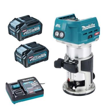 Imagem de Tupia Laminadora 40v XGT RT001 2x Bateria 4.0Ah Makita 220v