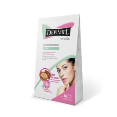 Imagem de Depimiel Sensível Folhas Depilatórias Facial C/16