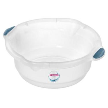 Imagem de Bacia De Plastico 14 Litros Sanremo Transparente Reforçada