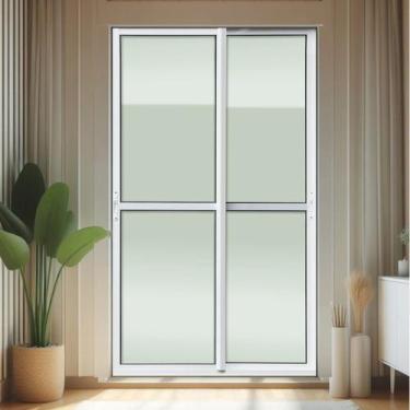 Imagem de Porta de Correr 2 Folhas Moveis 210 x 120 Elite com Fecho Automático V