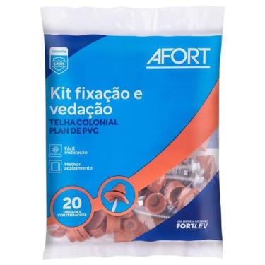 Imagem de Kit Fixação e Vedação para Telha PVC Plan Terracota Afort