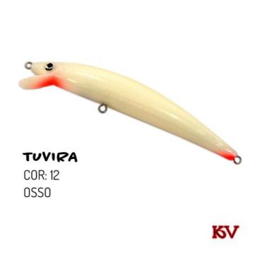 Imagem de Isca Tuvira 12cm da KV plug de barbela Meia Água floating, 12
