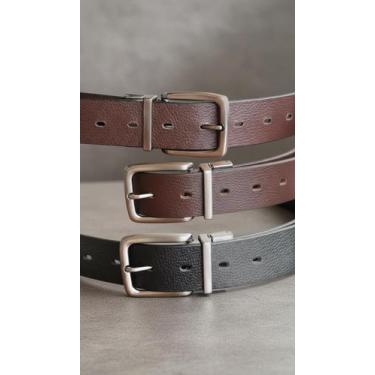 Imagem de Cinto Dupla Face Couro Legítimo 3.5cm - Congratulations Store