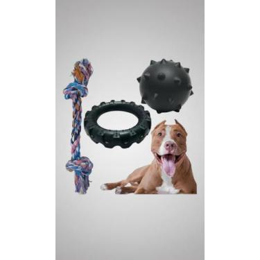 Imagem de Kit 3 Brinquedos Resistentes para Cães Grandes - Congratulations Store
