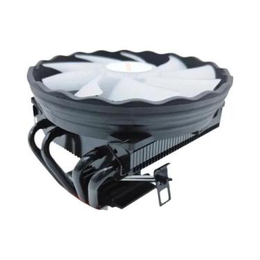 Imagem de Cooler De Ar Para CPU Intel AMD 3Pin/4Pin ARGB Com 4 Tubos De Calor Pa