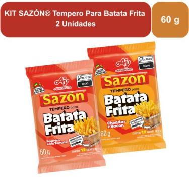 Imagem de KIT SAZÓN Tempero Para Batata Frita Cheddar Bacon e Páprica com Tomate