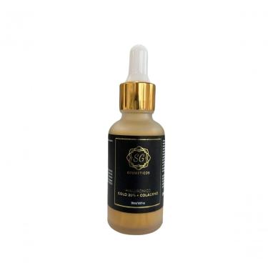 Imagem de Sérum Facial Sg Serum Hialurônico Gold 20% + Colágeno Rejuvenescedor Hidratação Intensa 30ML SG Cosméticos