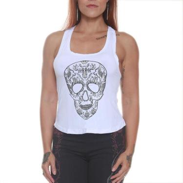Imagem de REGATA MEXICAN SKULL BRANCO - BLACK SKULL - CLOTHING (M)-Unissex