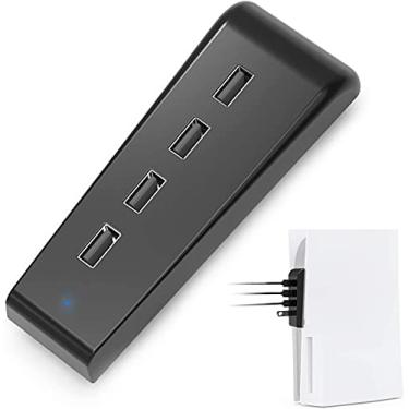 Imagem de Extensor de transmissão de alta velocidade USB 2.0 HUB para PS5, TwiHill, acessórios PS5, Conversor HUB, Divisor de conexão USB