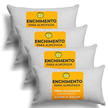 Imagem de kit 4 refil enchimento para almofada 30x50