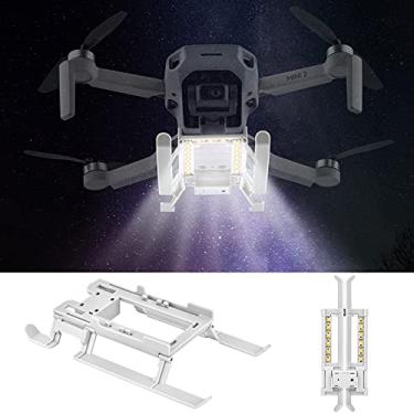 Imagem de Trem de pouso Mavic Mini 2, trem de pouso dobrável com luz de LED compatível com DJI Mavic Mini 2/Mavic Mini Drone Acessório
