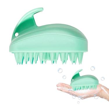Imagem de Shampoo Couro Cabeludo | Esfoliante Silicone para Chuveiro | Escova desembaraçante úmida ou seca esfoliante couro cabeludo para massagem capilar, remoção caspa Fovolat
