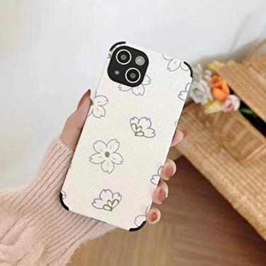 Imagem de Capa de telefone de silicone macio transparente fashion flor roxa para iphone 13 11 12 pro max xs max x xr 7 8 plus, branco 2, para iphone 7plus ou 8plus