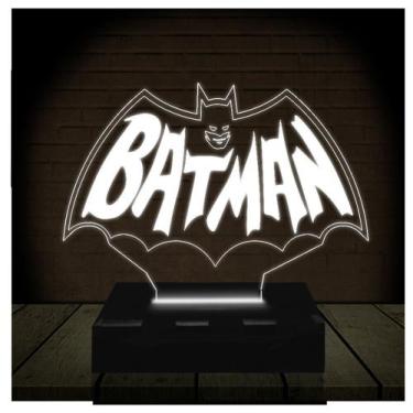 Imagem de Luminária Led Abajur  3D  Batman Dc Heroi 4 - Rb Criações