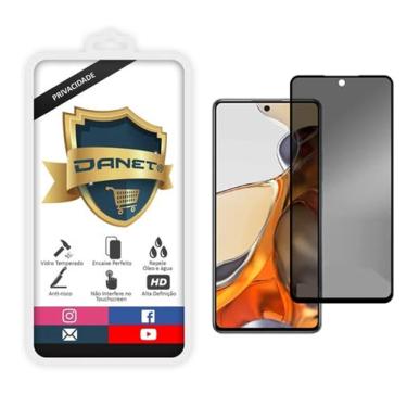 Imagem de Pel�cula De Vidro Temperado Privacidade 3d Para Xiaomi Mi 11T e 11 T Pro Film Danet Anti Spy
