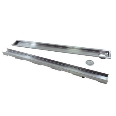 Imagem de Ralo M1Nox Linear Oculto 90 Cm X 6 Cm Saída Lateral