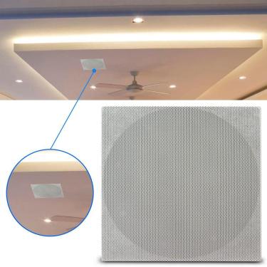 Imagem de Arandela Redonda Teto Com Alto Falante Kazaudio Coaxial CK6Q 6,5" 80W RMS By Hurri...