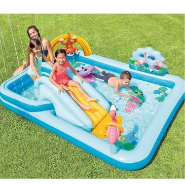 Imagem de Piscina playground aventura na floresta 493 litros mais 57 litros intex