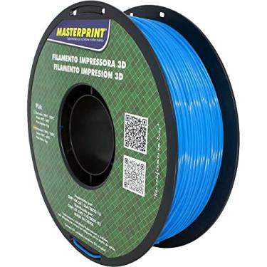 Imagem de Filamento Impressora, Masterprint, PLA, 3D, Azul, 1,75 mm, Rolo de 1 kg