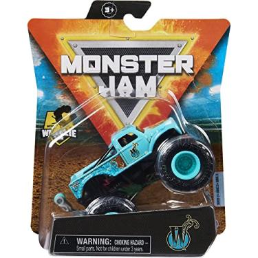 Imagem de Monster Jam Caminhão Monstro 2021 Spin Master 1:64 Diecast com barra de rodas: trucks legacy 'W' Whiplash