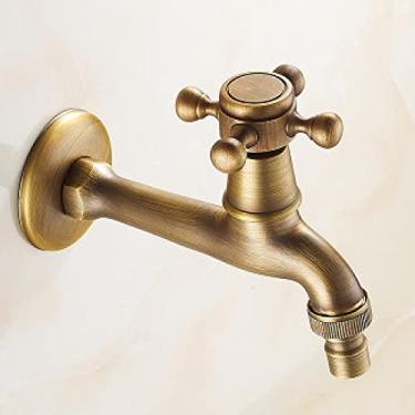 Imagem de Torneira decorativa de latão ao ar livre para jardim torneira antiga retrô máquina de lavar do banheiro torneira varanda antigo esfregão torneiras de luxo, 4, china