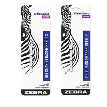 Imagem de Zebra DelGuard Mechanical Pencil Eraser Refills 5-Count - 2 PACK