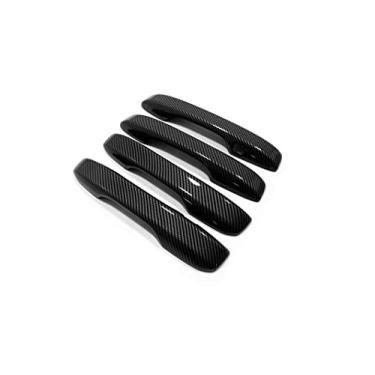 Imagem de GZBFTDH Capas de tigela de maçaneta de porta de carro para acessórios Honda HR-V 2022, protetor de capas de alça lateral retrovisor, estilo de decoração de peças externas automotivas (fibra de carbono)