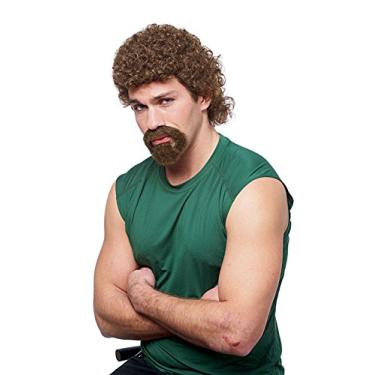 Imagem de Costume Culture Cavanhaque e peruca masculina Kenny, Marrom, tamanho nico