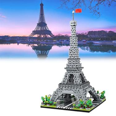 Imagem de Blocos de construção de pirâmide Conjunto Eiffel Tower Micro Mini Blocos de construção 3D Puzzle Diy Toys Educacional Nano mini blocos de construção Set Nano Micro Blocks,B