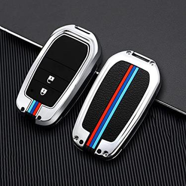 Imagem de CSHU Porta-chaves do carro Capa Porta-chaves Bolsa-chave, adequado para Toyota Chr Rav4 Auris Avensis Prius Aygo Camry Corolla Land Cruiser 200 Prado Crown, 2