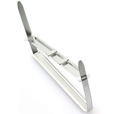 Imagem de yyangz 50 pçs/caixa fixador de arquivo de metal 2 furos clipe de fichário de metal fixadores de papel braçadeira de encadernação de folha solta 8 cm