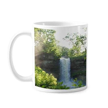 Imagem de Cachoeira Ciência Natureza Florestal Caneca Cerâmica Café Porcelana Copos de Mesa