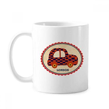 Imagem de Little car Reino Unido Londres Stamp Caneca Britânica Cerâmica Café Porcelana Utensílios de Mesa