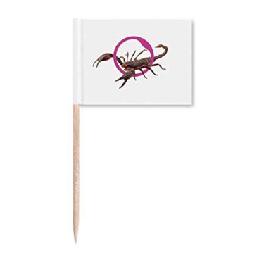 Imagem de Marcadores de palito de dente Scorpion Natural com limitação de insetos para decoração de festa