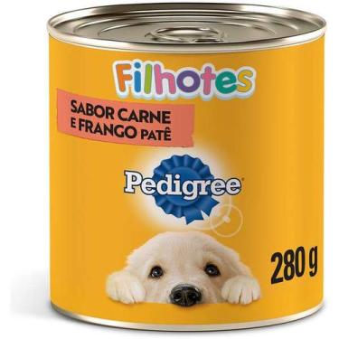 Imagem de Ração Úmida Pedigree Lata Para Cães Filhotes Sabor Carne E Frango Patê