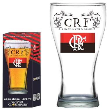 Imagem de Copo Shape para Cerveja Globimport Flamengo CRF - 470ml
