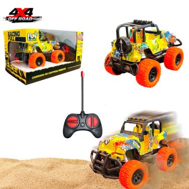 Imagem de Carro Carrinho Controle Remoto Jipe 4x4 Off Road Trilha 4 Canais