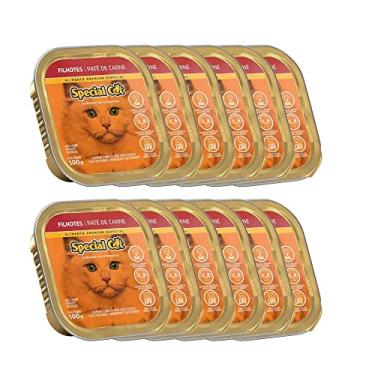 Imagem de KIT 12 Ração Special Cat Patê Gatos Filhotes Carne 100G
