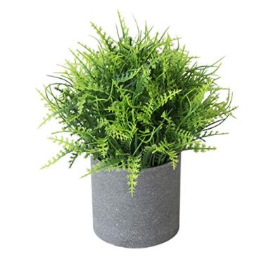 Imagem de heave Mini plantas artificiais em vaso, arbusto de plástico falso, plantas verdes artificiais para decoração de casa, jardim, banheiro, presente de boas-vindas, 2